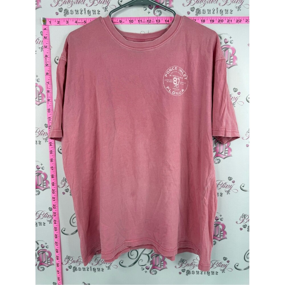 Prairie mountain T-shirt USA Ponce Inlet Florida Graphic Tee - Pink